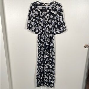 Elegant Black and White Women's Dress